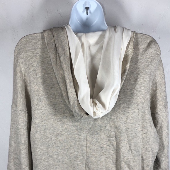 Point Zero tan hooded cardigan size large - Picture 8 of 10